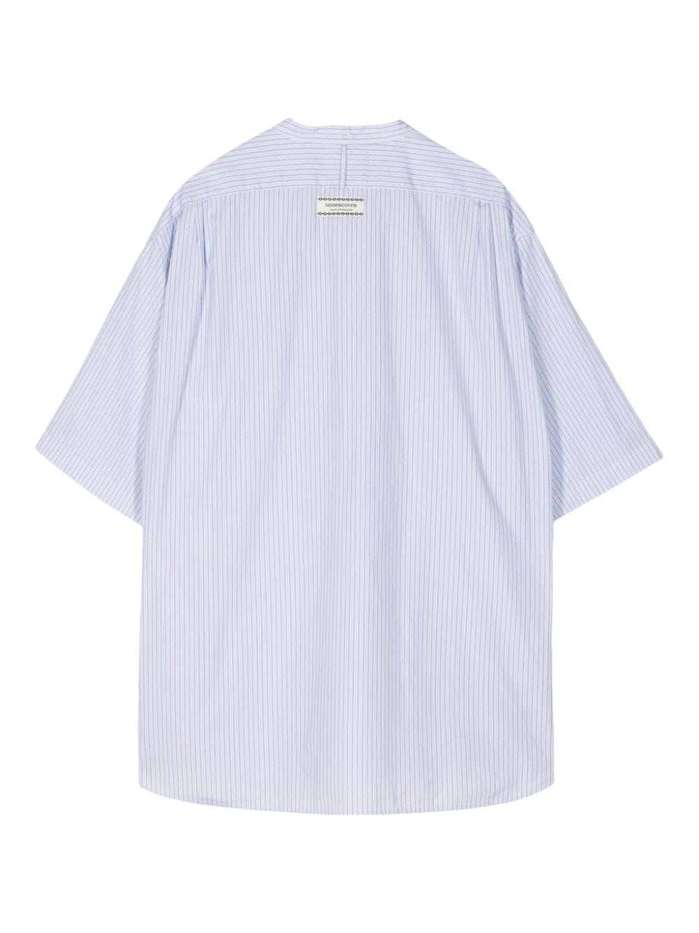 Undercover striped cotton shirt - Blauw