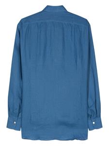 Kiton long-sleeve linem shirt - Blauw