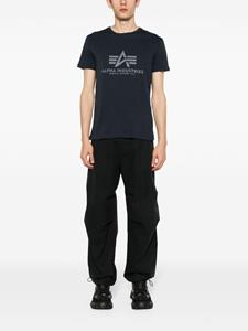 Alpha Industries logo-print cotton T-shirt - Blauw