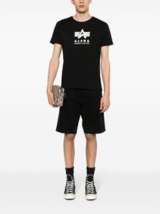 Alpha Industries Grunge cotton T-shirt - Zwart