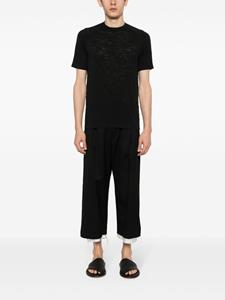 Transit slub-texture T-shirt - Zwart