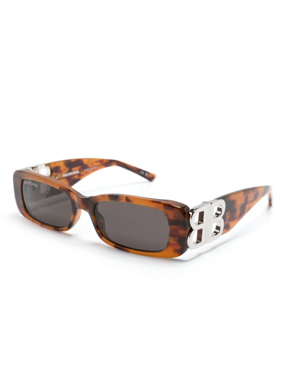 Balenciaga Eyewear Dynasty rectangle-frame sunglasses - Bruin