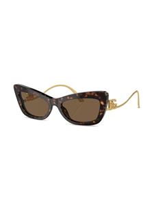 Dolce & Gabbana Eyewear Crystal zonnebril met cat-eye montuur - Goud