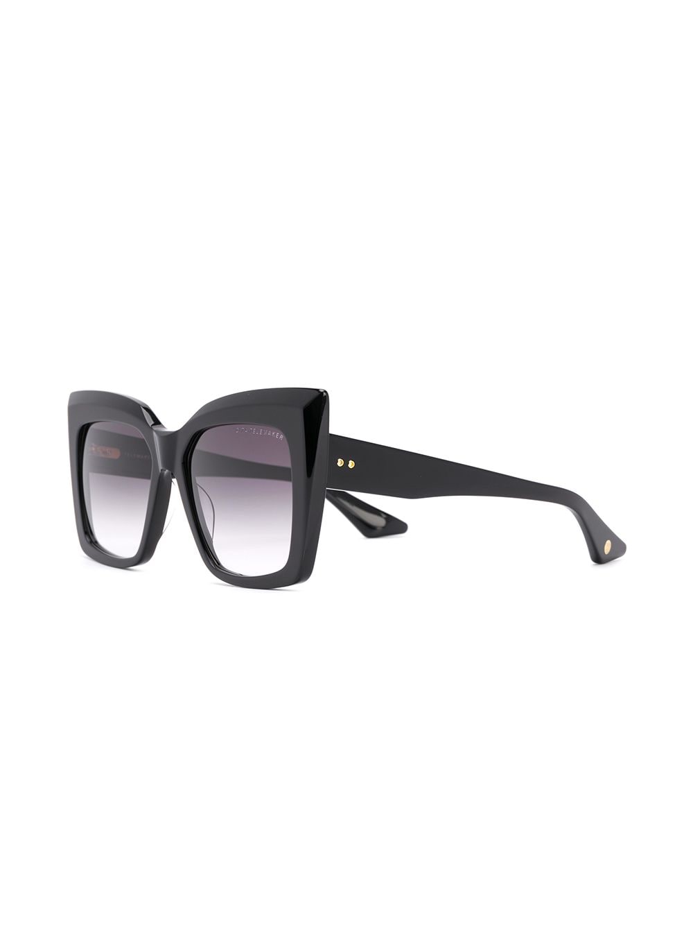 Dita Eyewear Zonnebril met vierkant montuur - Zwart