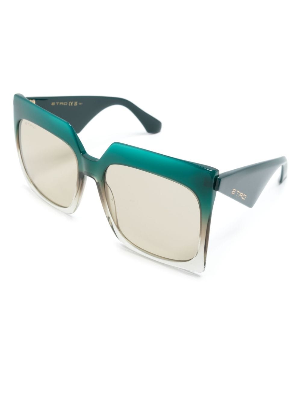 ETRO oversize square-frame sunglasses - Groen
