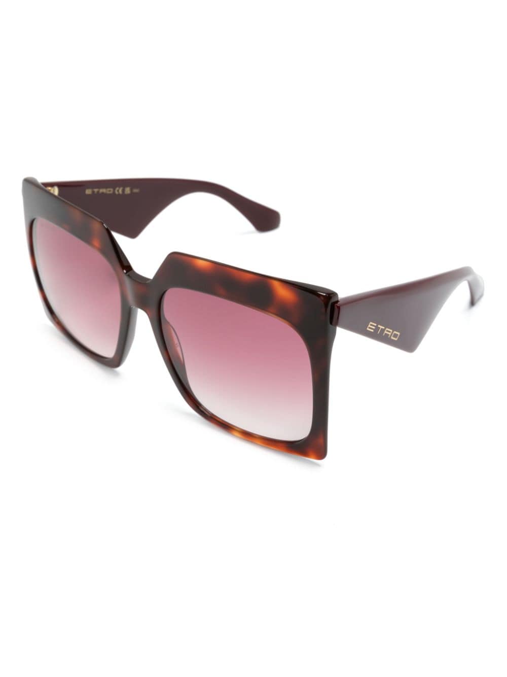 ETRO oversize square-frame sunglasses - Bruin