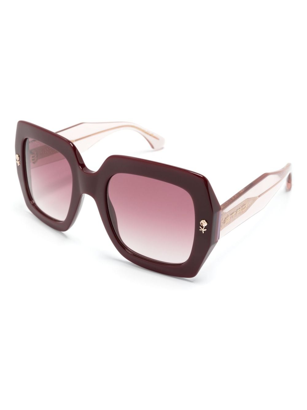ETRO mania square-frame sunglasses - Rood