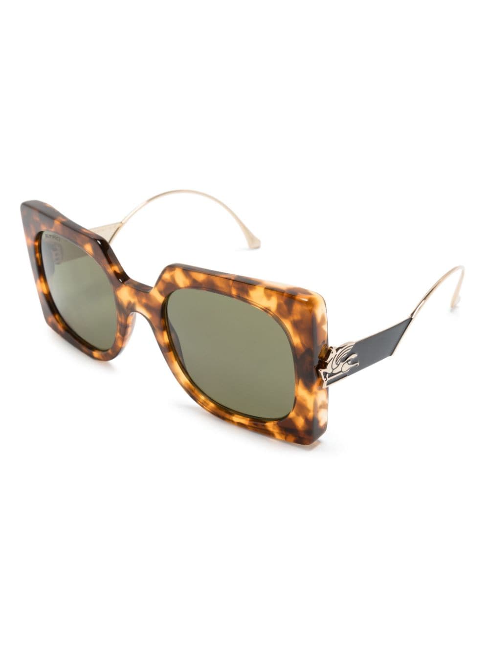 ETRO tortoiseshell oversize-frame sunglasses - Goud