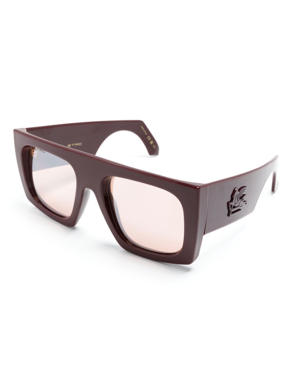 ETRO screen rectangle-frame sunglasses - Rood