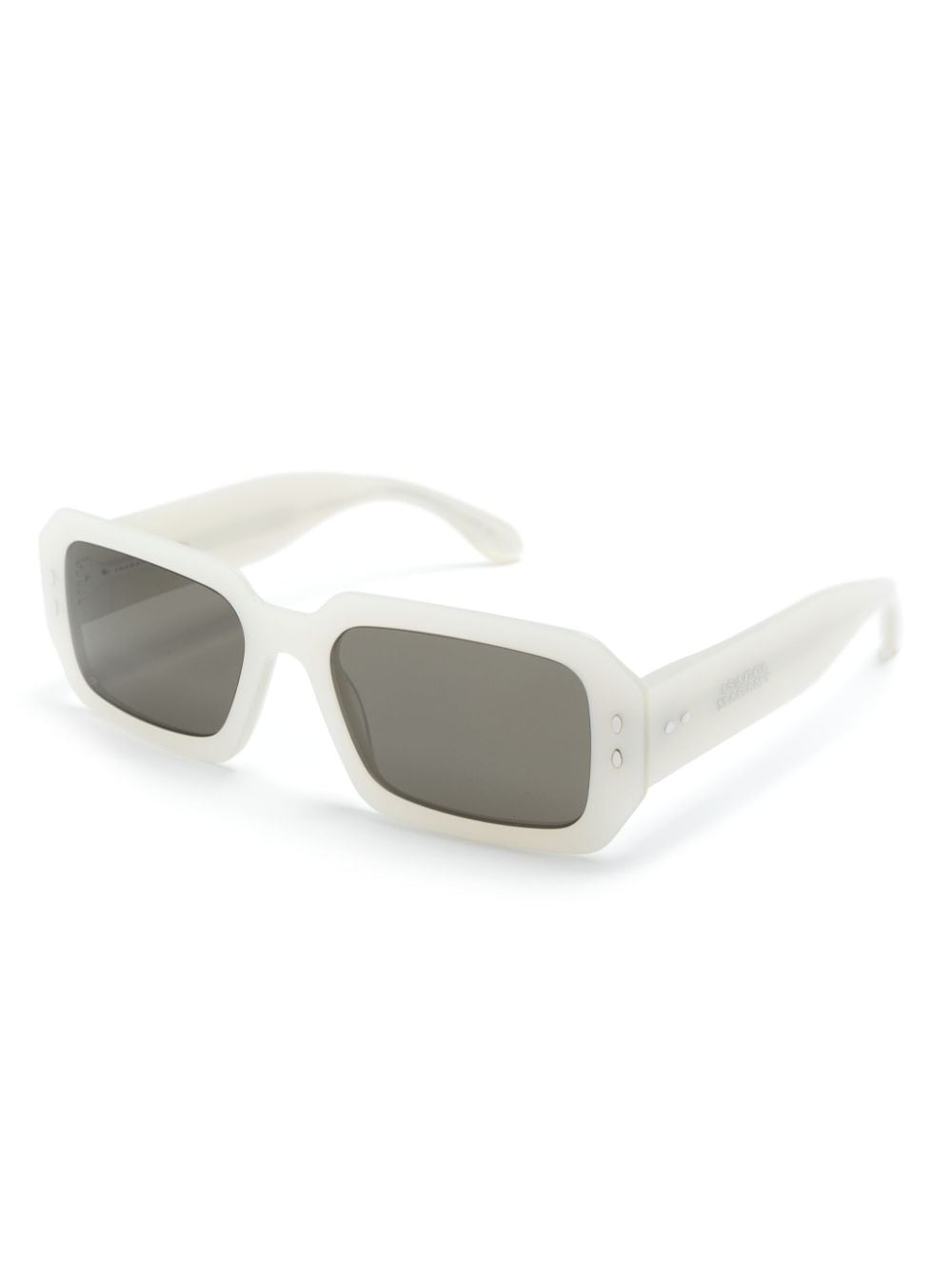 Isabel Marant Eyewear pearled rectangle-frame sunglasses - Wit