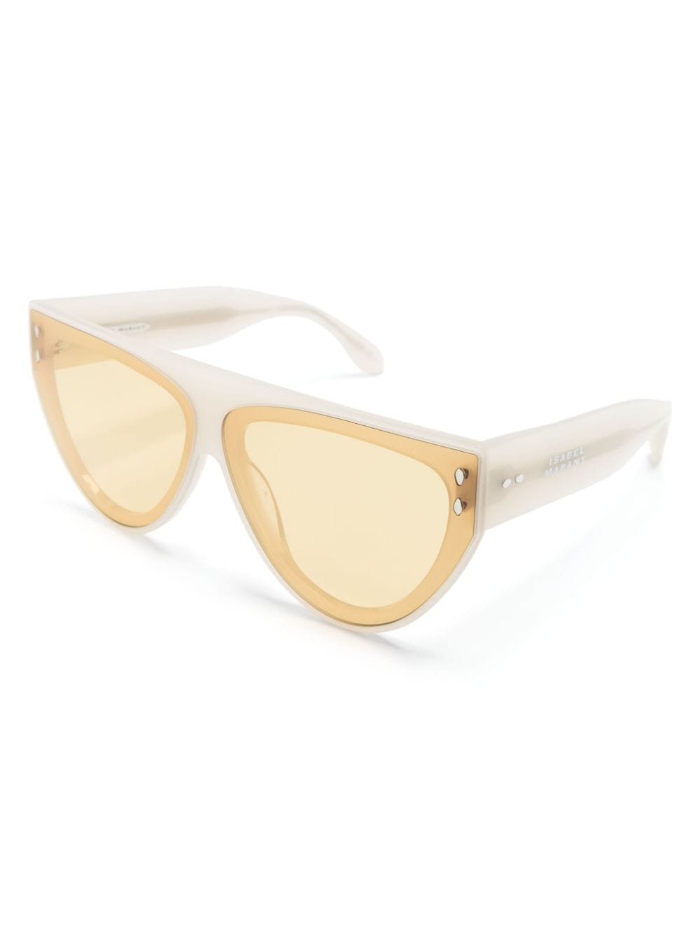 Isabel Marant Eyewear geometric-frame sunglasses - Beige