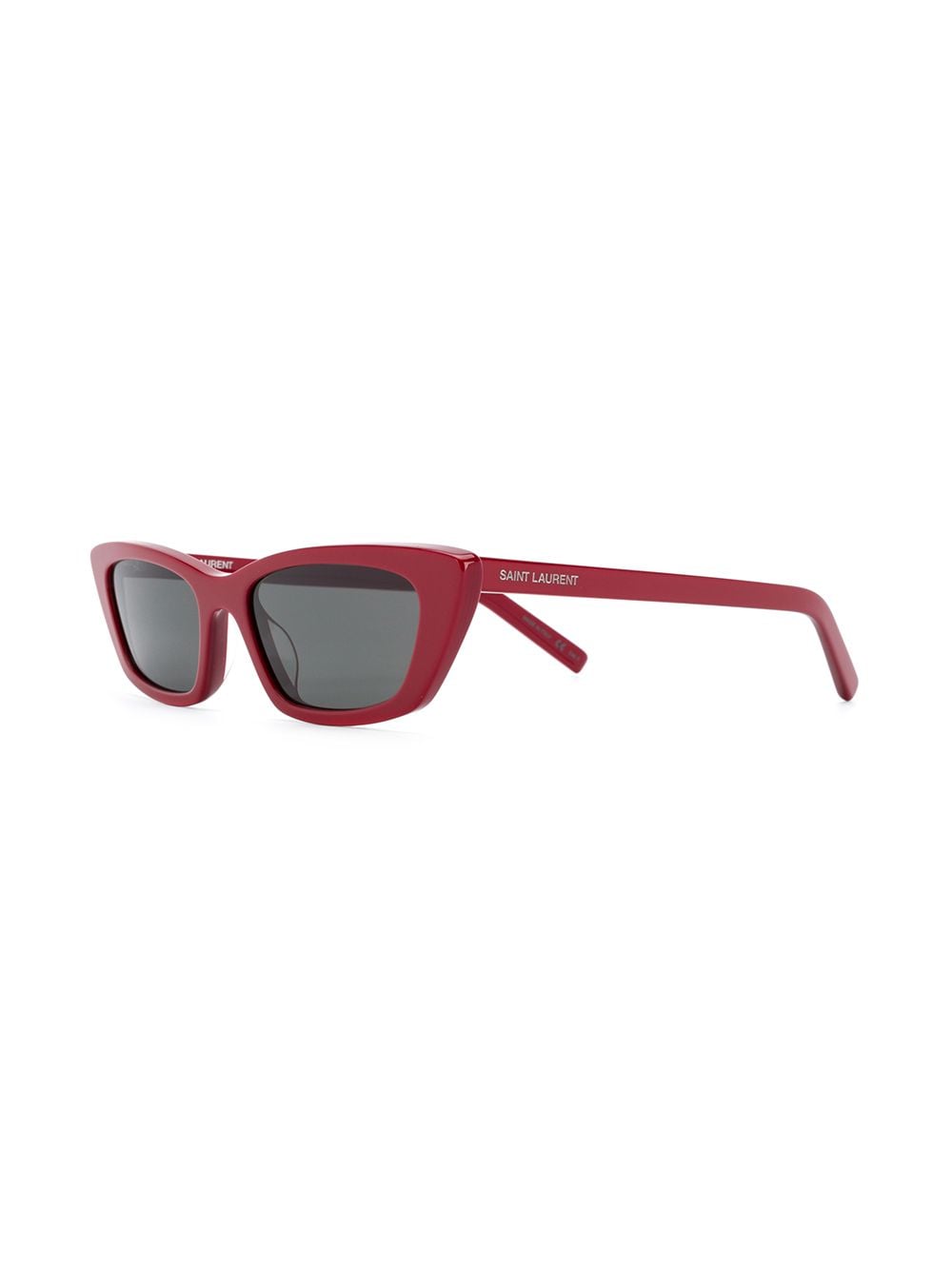 Saint Laurent Eyewear Zonnebril met smal montuur - Rood