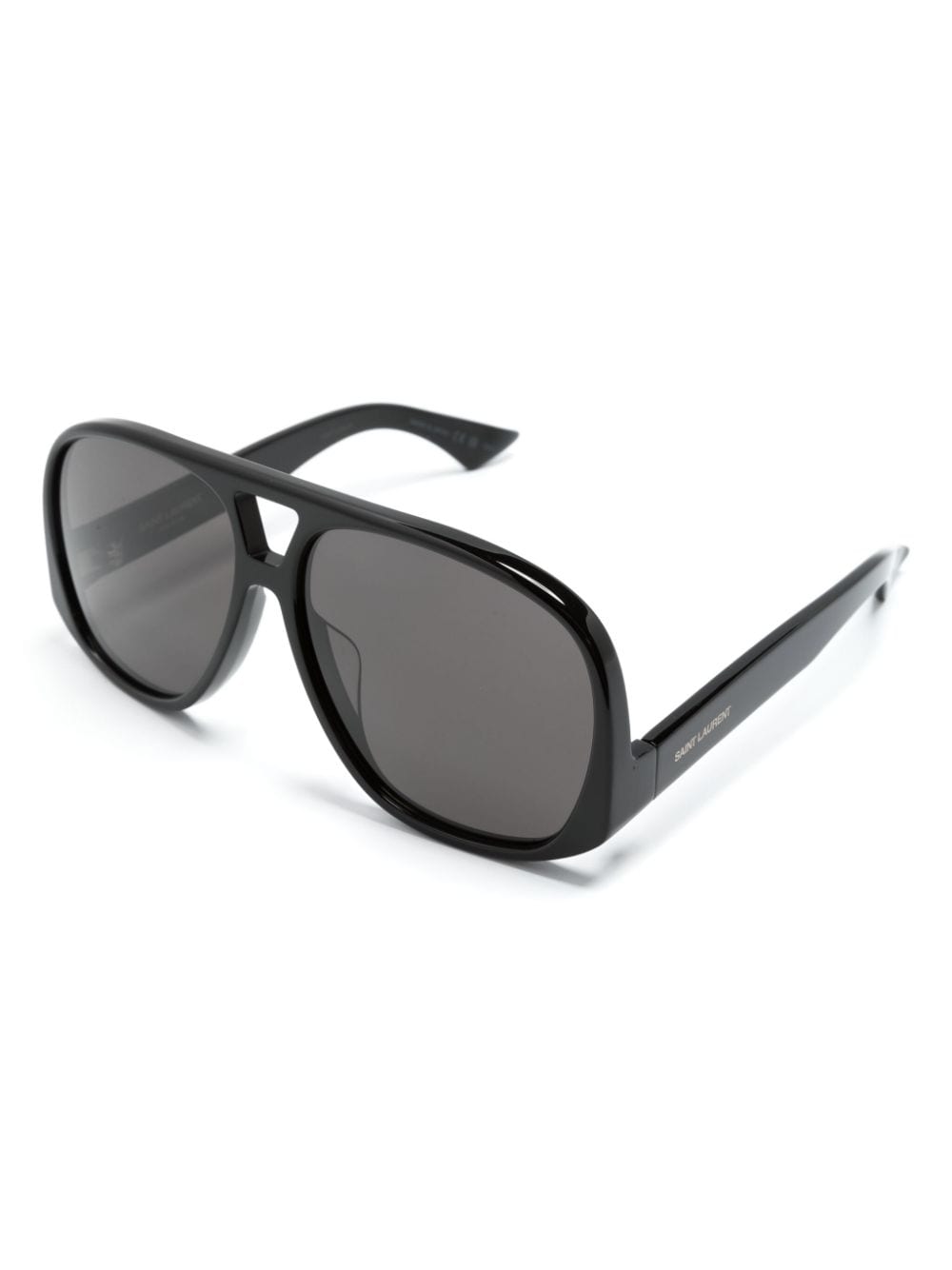 Saint Laurent Eyewear 652 Solace pilot-frame sunglasses - Zwart