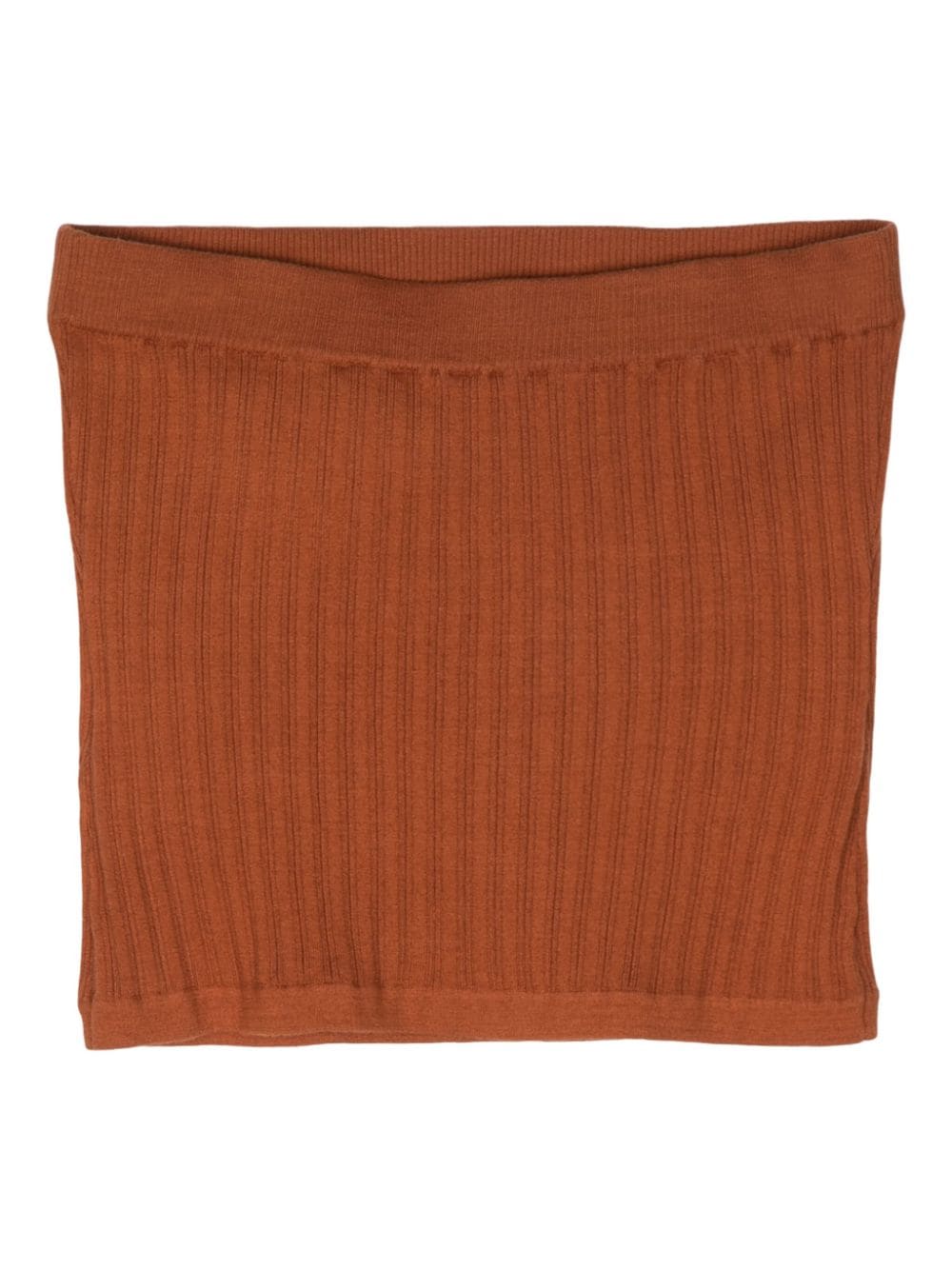 Wild Cashmere knitted strapless top - Bruin