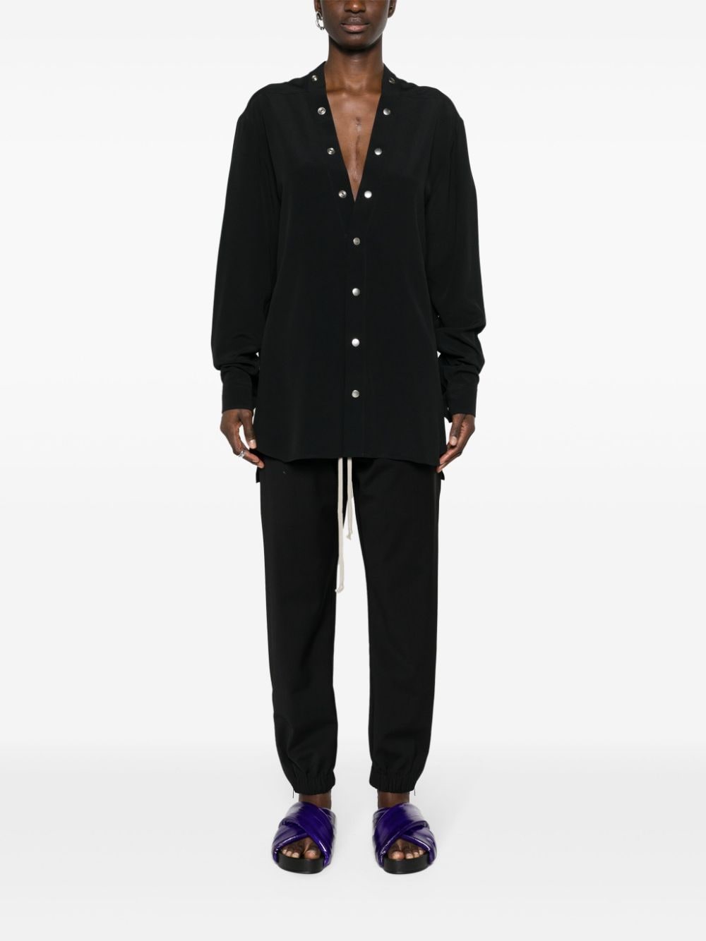Rick Owens Crêpe blouse - Zwart
