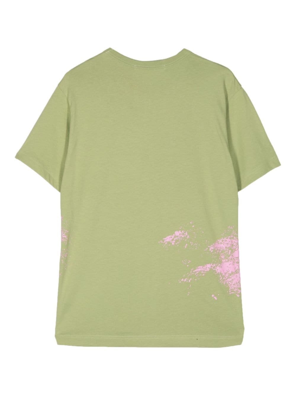 Comme Des Garçons Shirt spray paint-effect cotton T-shirt - Groen