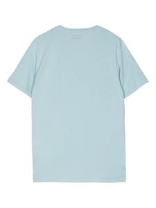 PS Paul Smith Hand Print Cotton T-Shirt - Blauw