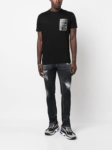 Dsquared2 T-shirt met logoprint - Zwart