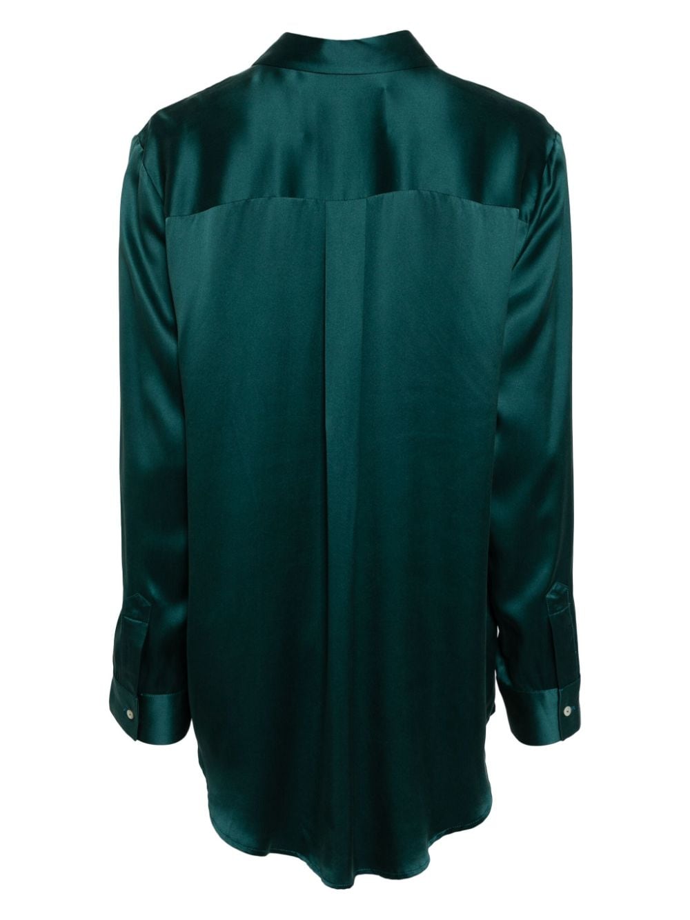 Asceno long-sleeve silk shirt - Groen