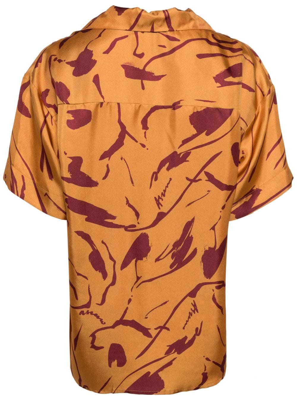 Asceno abstract-print short-sleeve shirt - Bruin