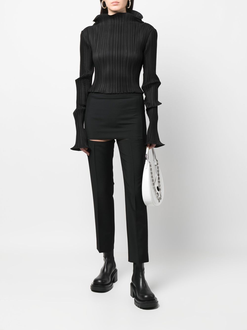 Givenchy Broek met rok detail - Zwart
