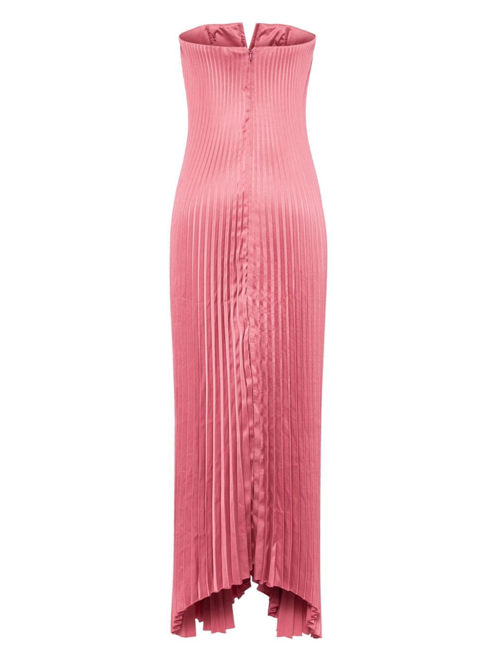 L'IDÉE sweetheart-neck pleated dress - Roze