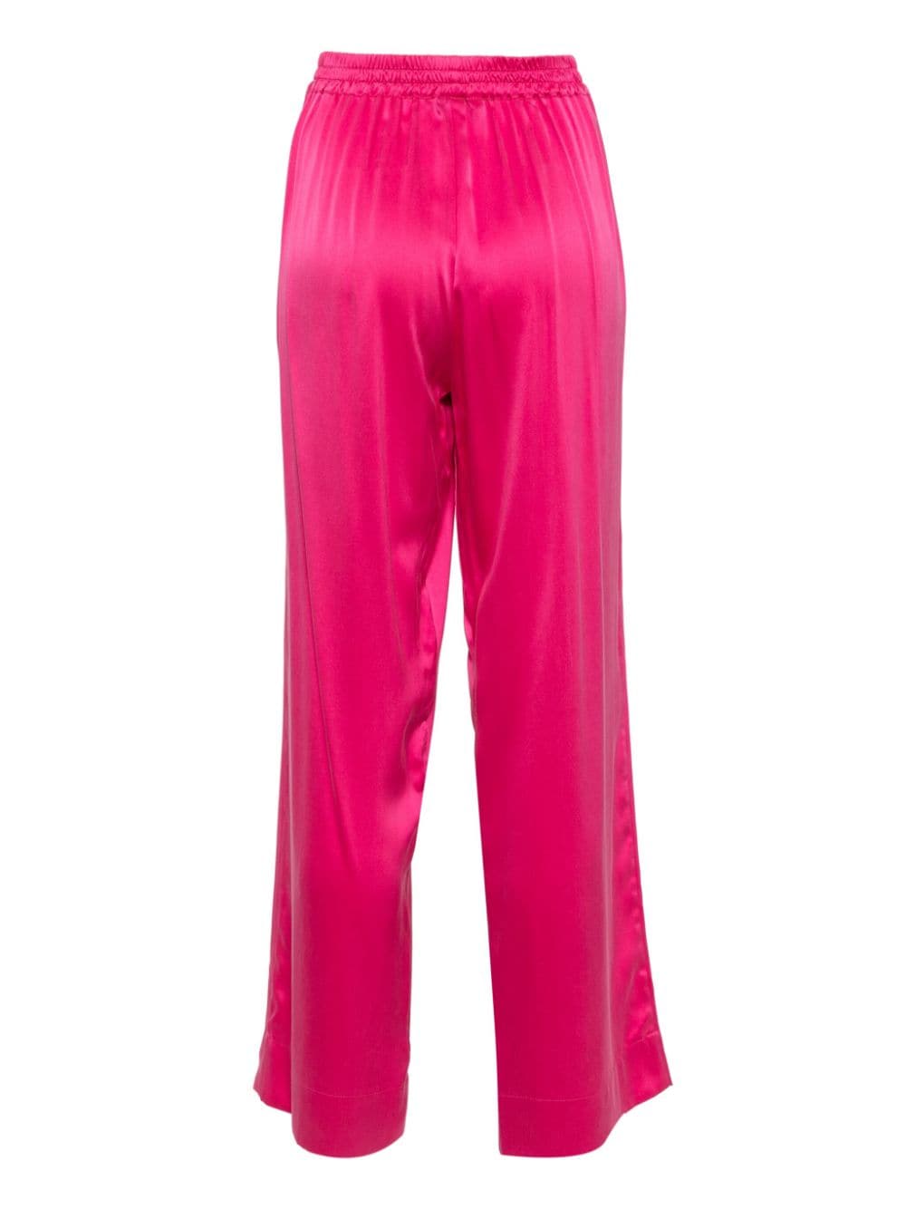 Asceno straight-leg silk trousers - Roze