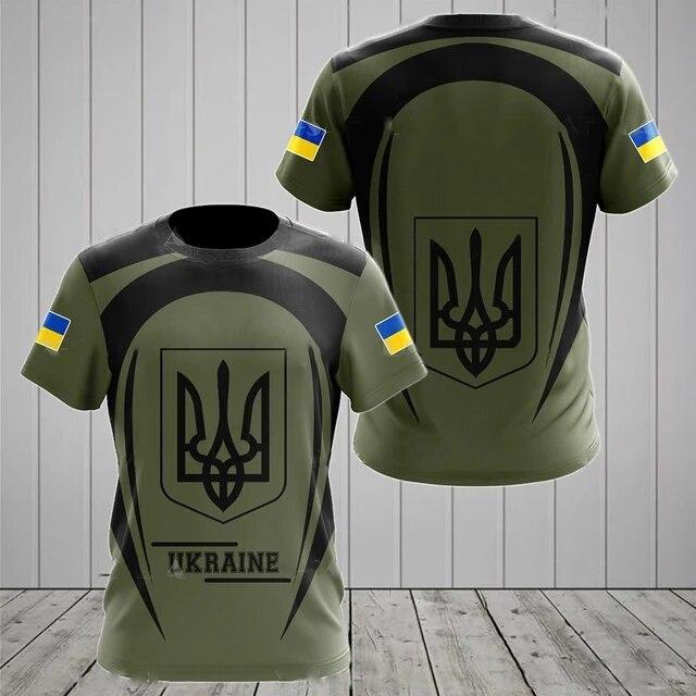 Xuhaijian02 Oekraïne T-shirts Oekraïense vlag embleem 3D gedrukt streetwear mannen casual mode oversized T-shirt kinderen tees tops kleding