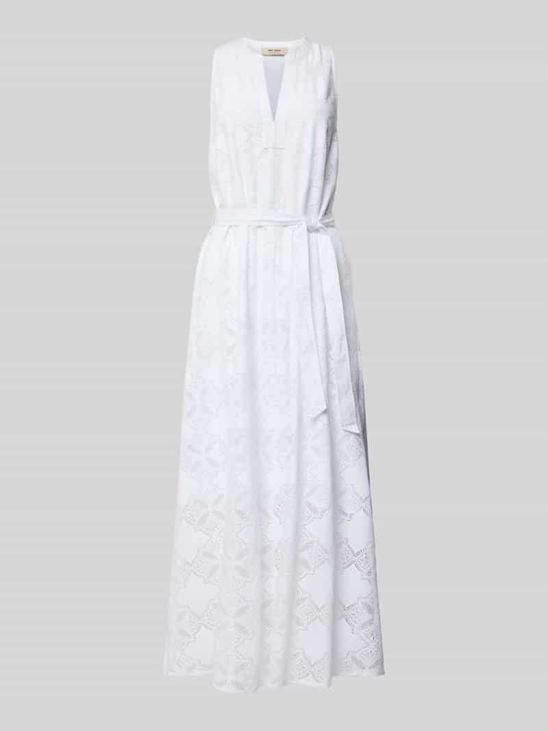 MOS MOSH Maxi-jurk met strikceintuur, model 'Paolina'