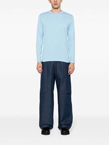 Comme Des Garçons Shirt logo-print cotton T-shirt - Blauw