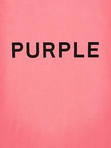 Purple Brand Katoenen T-shirt met print - Roze