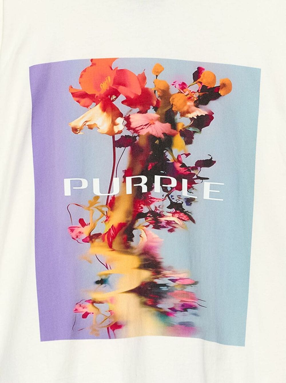 Purple Brand Katoenen T-shirt met print - Wit