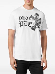 Philipp Plein Smile logo-print cotton T-shirt - Wit