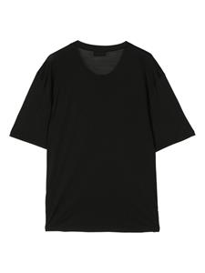 Laneus short-sleeve cotton T-shirt - Zwart