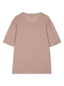 Laneus short-sleeve cotton T-shirt - Bruin