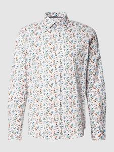 Jake*s Casual fit zakelijk overhemd met all-over motiefprint