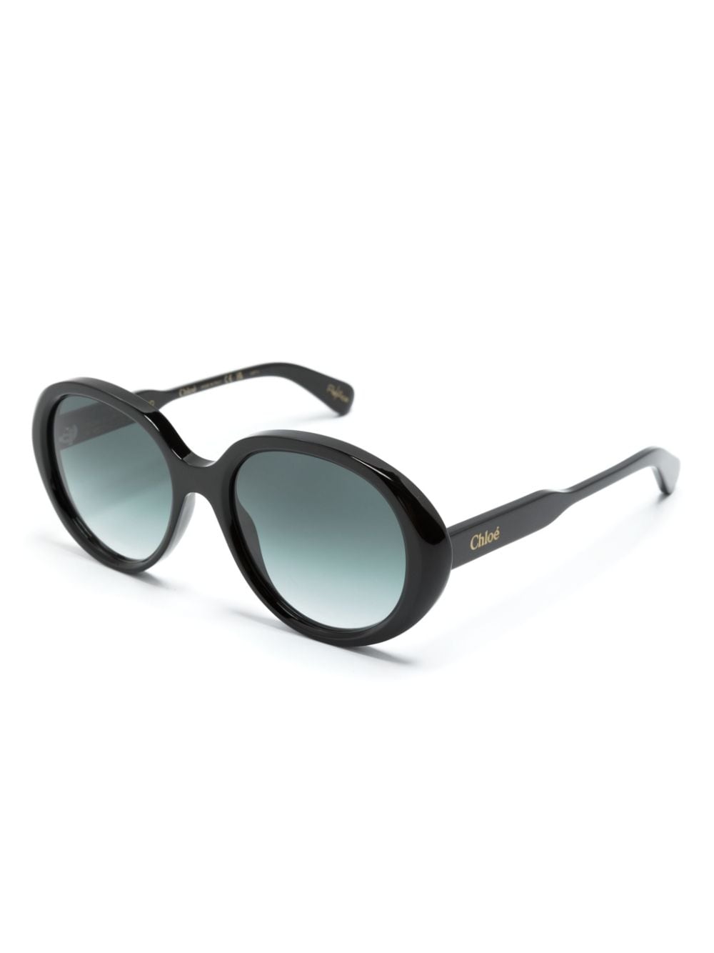 Chloé Eyewear Gayia round-frame sunglasses - Zwart