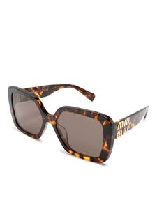 Miu Miu Eyewear Glimpse oversize-frame sunglasses - Bruin