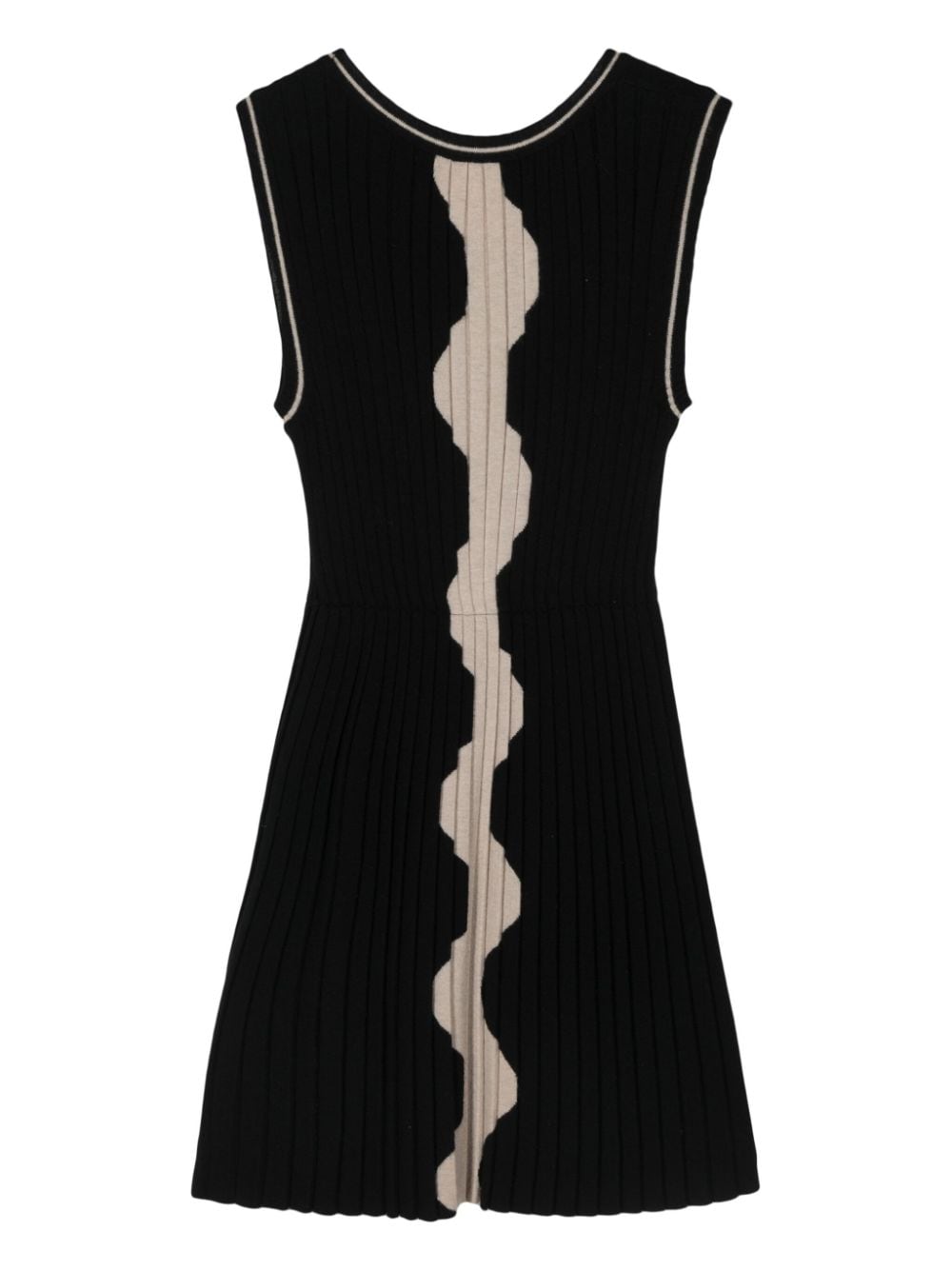 CHANEL Pre-Owned 2000s pleated cashmere dress - Zwart