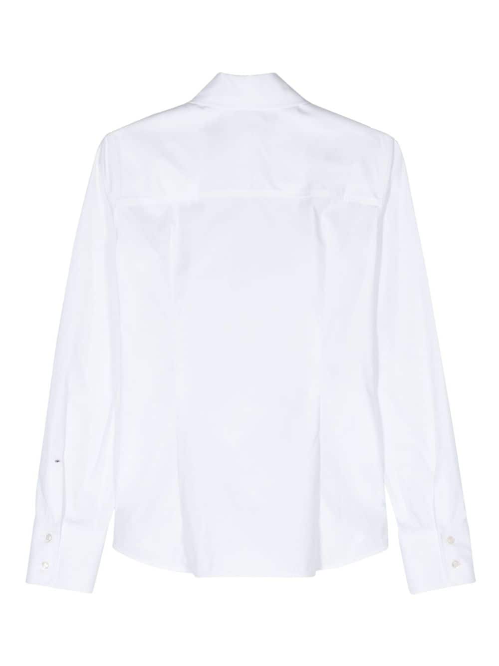 Sportmax Scout pointed-collar cotton shirt - Wit