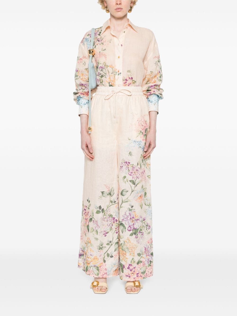 ZIMMERMANN Halliday floral-print shirt - Beige