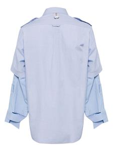 PROTOTYPES layered long-sleeve shirt - Blauw