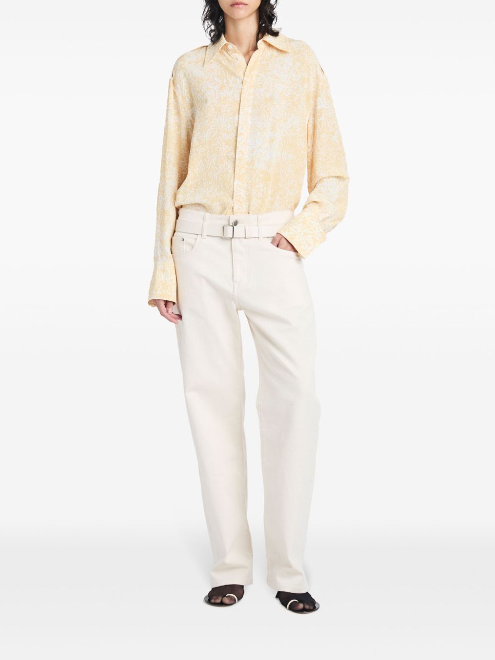 Proenza Schouler Normal blouse met abstract patroon - Geel