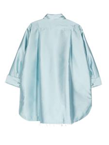 Marques'Almeida twill oversized shirt - Blauw