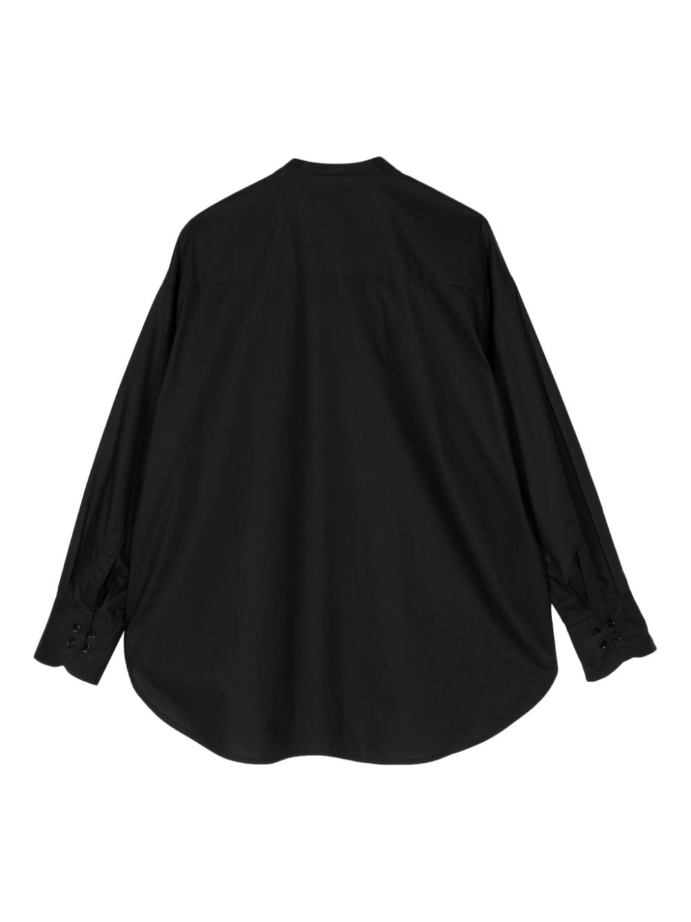 Roberto Collina collarless cotton shirt - Zwart