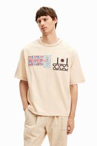 Desigual T-shirt met details - WHITE