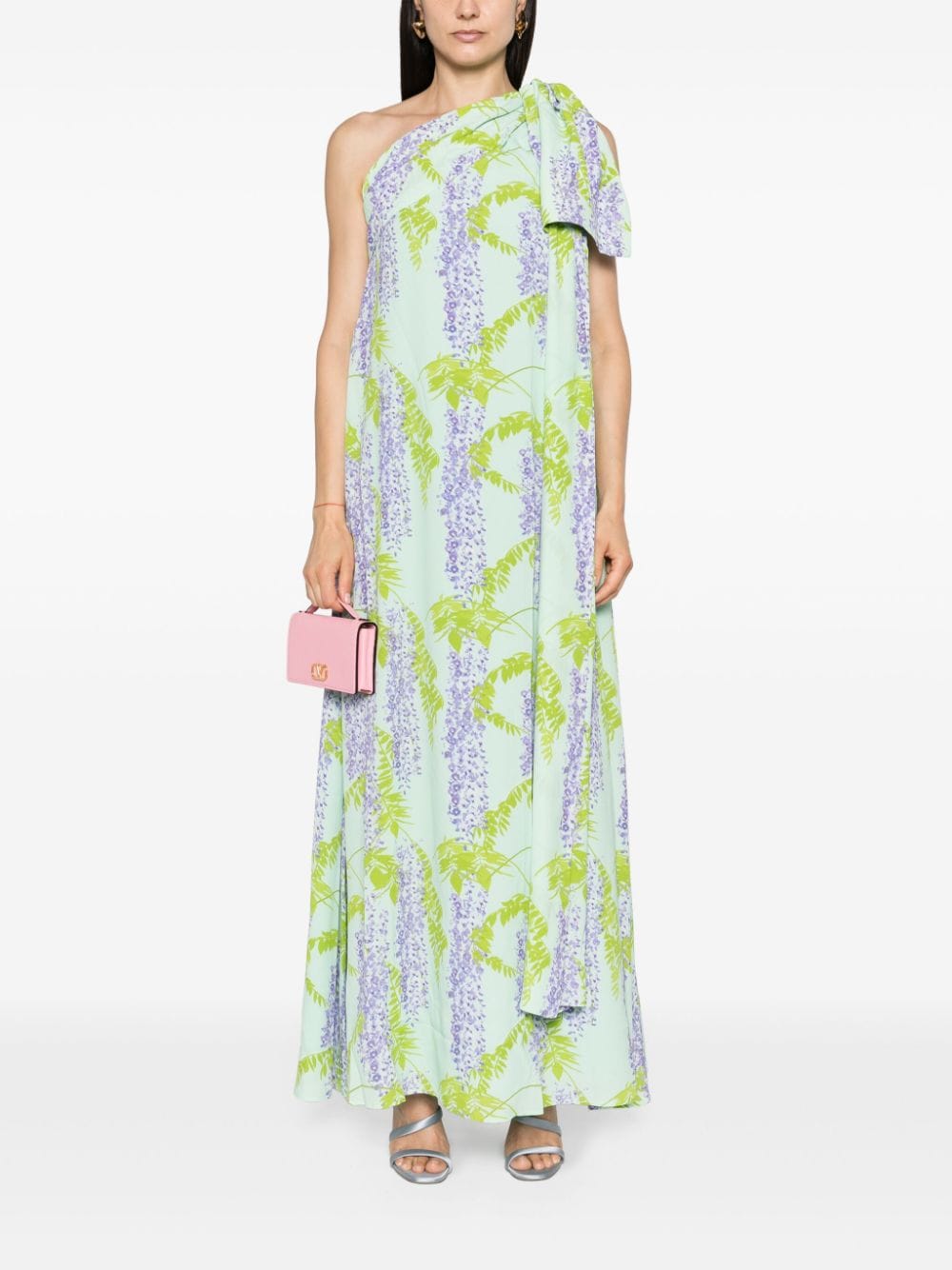 Bernadette Gala floral-print gown - Groen
