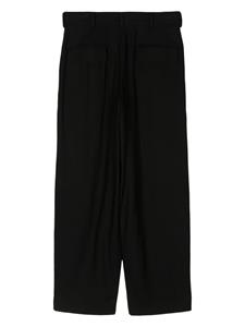 Y's mid-rise straight trousers - Zwart