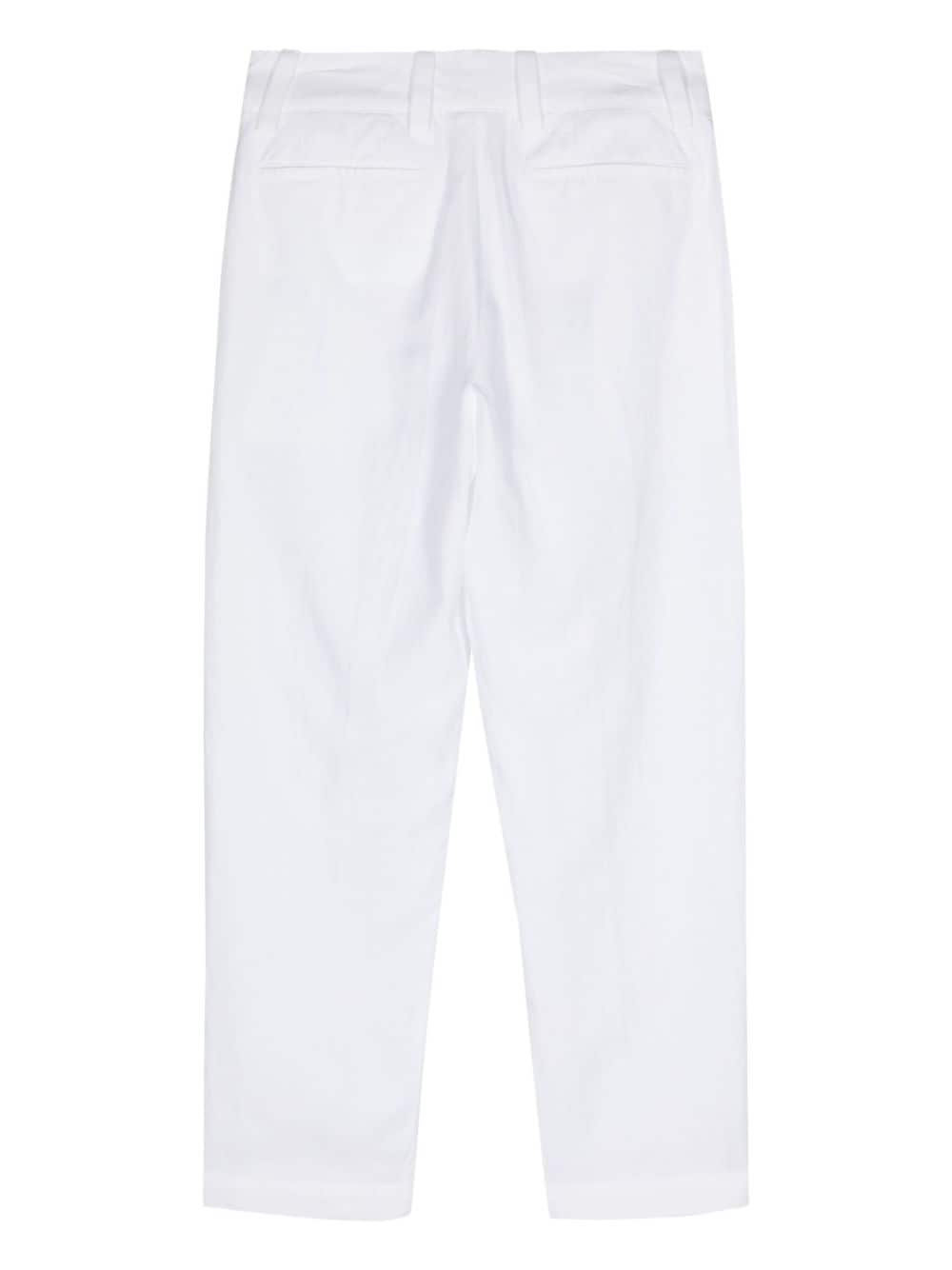 PT Torino twill tapered trousers - Wit