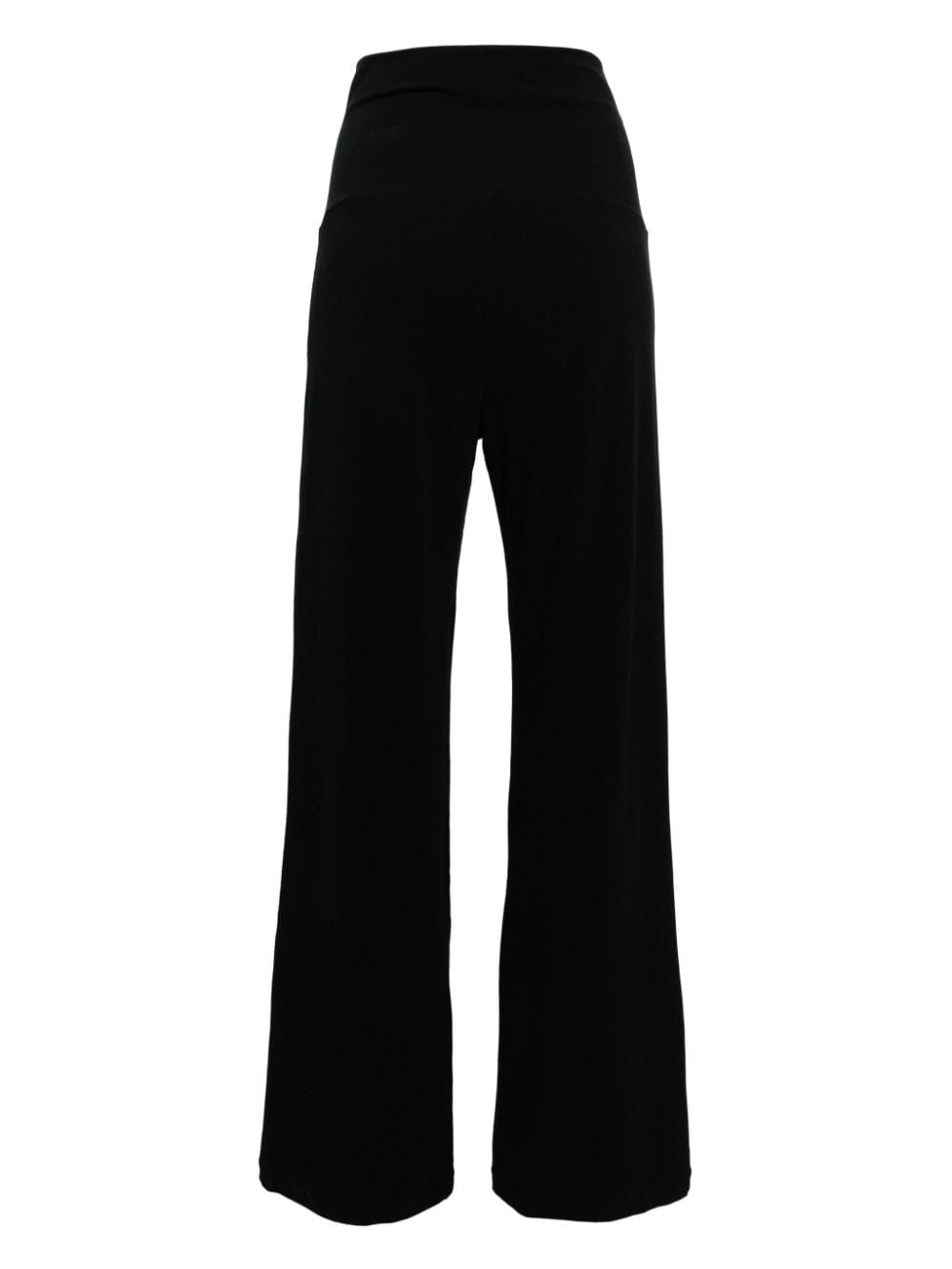 James Perse high-waisted wide-leg trousers - Zwart